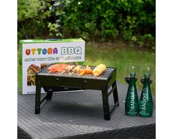 Portable Houtskool BBQ - Barbecue - Inklapbaar - Barbecue Houtskool - Tafel Grill - Camping - Strand - Festival - Park