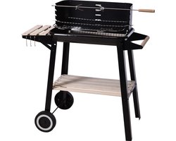 ProGarden Houtskoolbarbecue 86,5 cm zwart