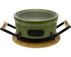 Q-MAMI TABLE GRILL | GREEN (Hibachi / Shichirin / Tafelgrill / Barbecue / Kamado / Tafel bbq)