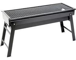 Tafel BBQ | Houtskool barbecue | Opvouwbare inkapbare ruime tafel BBQ voor camping reizen vakantie compact | opvouw inklap reis kolen BBQ