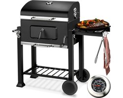 TecTake Florian Houtskoolbarbecue - 55x36 - Zwart