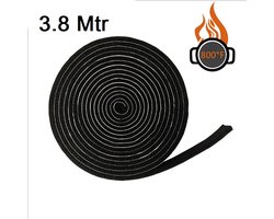 Vervangings Vilt-Afdichtings Vilt -voor BBQ – 3,8m x 2cm x 3mm – Geschikt voor Green Egg,Kamado Joe,Black Bastard,auplex,tarrington,patton,Grill guru