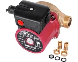 Circulatie Pomp - 7 Functies - 220V - Verwarming - Warm Water - Booster - 100W - Rood - Circulatiepomp - Waterpomp - Waterdruk Booster Pomp 50l/Min 3-Speed Controle Voor Warm Water Circulerend Warm, Douche & Tuin