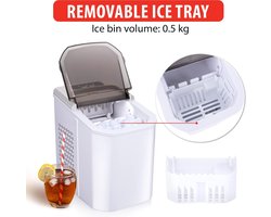 250W Ice Shaver Crusher met Compressor 120 kg/h Slushy Maker Machine Crushed Maker [Energy Class B]