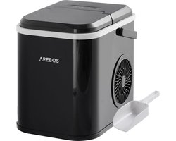 AREBOS IJsblokjesmachine - Ijsmachine - 1,1 L - 12 Kg - Zwart