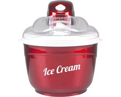 Automatische ijsmachine voor het maken van ijs, sorbet en yoghurt - 1,5 L, Aluminium/ABS, Rood