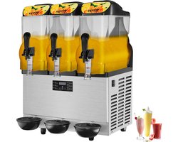 Commerciële Slushy Machine 36L Single Bowl 75 Cup Margarita Maker 1100W RVS Margarita Smoothie Frozen Drink Maker Slushie Machine voor Party Cafe Restaurants Bars Etc.