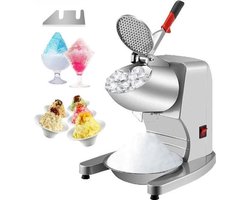 Happyment Ijscrusher Deluxe - Zilver - Smoothie maker - Slush maker- Cocktail ijs - RVS