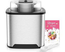 IJsmachine - 2 liter - Professionele ijsmachine - Sorbet en yoghurt bevriest in 30 minuten - Zachte ijsmachine