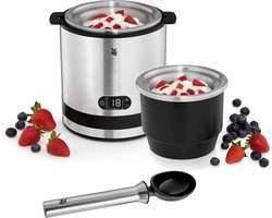 Ijsmachine - 3in1 ijsmachine, ijsbereider voor frozen yoghurt, sorbet en ijs, koelelement 300 ml, 30-minutentimer, frozen yoghurtmachine