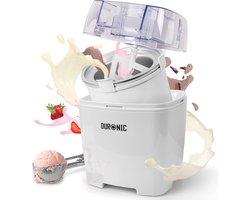 IM540 IJsmachine - 9,3W - 1,5L - Sorbet - yoghurt ijs - Schepijs - Roomijs - Wit -