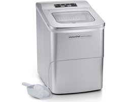 KitchenChef KS.ICE9 ijsblokjes maker 80 W Ingebouwde/vrijstaande ijsblokjesmachine 12 kg/24u Zilver