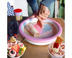 MikaMax Rolled Ice Cream Maker - Mini Rolling Ijs Grill - Ijsmachine - Ijsmaker - Maak Gemakkelijk ijs