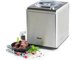 PRIMO PR408IM IJsmachine - IJsmaker - Zelf vriezend - Met Compressor - 2L - Zilver