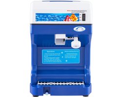 Professionele Ijs Schaafmachine - 120kg/u - 250W - Blauw - Duurzaam - Compact