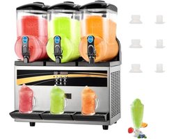 Slush-ijsmachine - 3 x 15 l slush-ijsmachine 800 W 220 V - slush-apparaat 63 x 45 x 80 cm