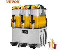 Slush Puppy Machine - Slush Puppy - Slush Machine - Slush Maker - Slush Machine - Slush Puppy Maker - Drankdispenser - Drie Tanks - Driedubbele Tank - 36 L