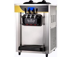 Softijs Machine - 3 Smaken - 22L/u - 3500W - Voor Professioneel Gebruik