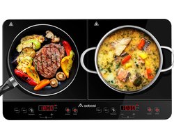 Aobosi Double Induction Cooktop - 1800W - Draagbaar en Energiezuinig