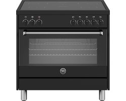 Bertazzoni MPL95I1ENNP, inductie fornuis 90 cm, 5 jaar garantie, zwart