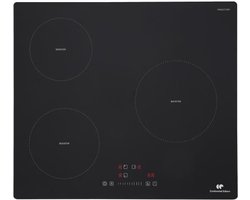 Continental Edison 3 pits inductiekookplaat - 3 timers - 3 boosters - zwart