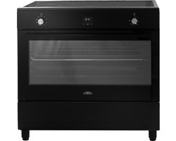 Everglades EVCK9225 - Inductiefornuis - Mat Zwart - 90CM - 10 Ovenstanden - Turbo Hete Lucht Oven - Digitale Timer - 5 Jaar Garantie