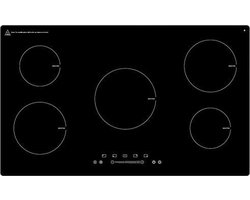 Exquisit EKI901-2 - 5 Jaar garantie - Inbouw inductie kookplaat - 5 zones - Touch control - Met booster