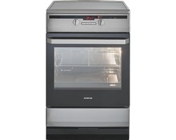 Inventum VFI6042RVS - Vrijstaand inductie fornuis - Elektrische oven - 4 kookzones - 60 cm - 65 liter - RVS/Zwart