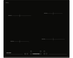 Sharp KH-6I19BS00 - Inductiekookplaat - Inbouw - Zwart