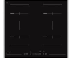 Sharp KH6I38FS00EU-inductie kookplaat-inbouw- 4 kookzones-double cookbridge