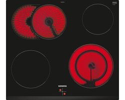 Siemens - EA631GNA1E iQ300 - Glaskeramische Kookplaat - 60 cm - Tweecirkelkookzone en Braadzone