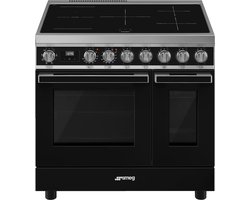 SMEG CPF92IMBL - Portofino - Inductie fornuis - 90 cm - Zwart