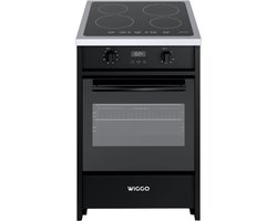 Wiggo WIO-E621A(BX) - Freestanding - Induction - Oven - 60cm - Zwart Inox