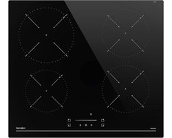 XXL Inductie Kookplaat Inbouw – Schuifregelaar – Timer 1-99 min – 4 Zones – Boosterfunctie – 9 Standen – 7400W