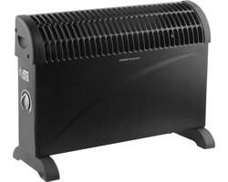 Benson Compacte convector heater - 3 standen - oververhittingsbeveiliging - zwart - 53x20x39 cm