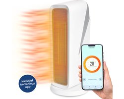 Gologi Ventilatorkachel met Thermostaat - Kachel Elektrisch - Verwarming - Heater - Met app en Touch Bediening - 1500W