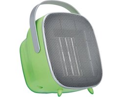 MPM - Mobiele Heater in Modern Design - 5 Temperatuur Instellingen met Timer - Max. 1500W - Kachel Elektrisch Groen