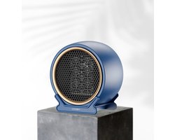 Oneiro's Luxe Elektrische ventilator kachel BLAUW ELITE 800W/1200W - 16.5 x 11 x 18 cm - elektrische verwarming - kachel - winter - eco