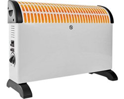 Perel Warmsafe Turbo 2000W elektrische convectorkachel - 3 standen - Ventilator - 750/ 1250/2000W - Verstelbare Thermostaat - 60m3