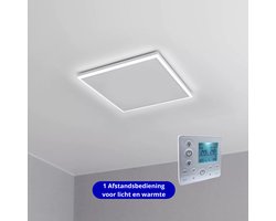 VH Infraroodpaneel met LED verlichting - Hoog vermogen IR - Instelbare lichtkleur - LED dimbaar - 63 x 65cm - 400 watt