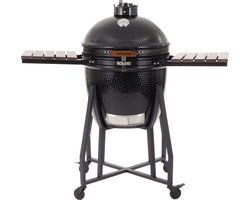 Arbaer Kamado Barbecue Large Ø 21 Inch - Houtskool BBQ - Met Frame - Keramische Schaal - Zwart