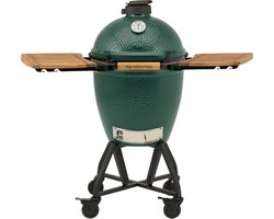 Big Green Egg Large met Integgrated Nest+Handler en zijtafels. ACTIE