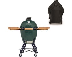 Big Green Egg Large met onderstel, zijtafels en hoes