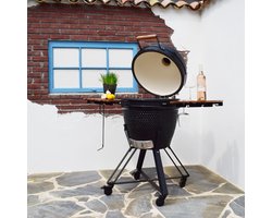 BLISS kamado 21 BBQ - houtskool barbecue - inclusief levenslange garantie, kooksysteem & meer accessoires.