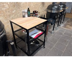 Het BBQ Huis - Buitenkeuken module 60x60cm zwart glans metaal