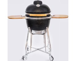 Kamado Medium Landmann Ø 45,7 cm 18 Inch Zwart - Met wielen - Met thermometer - Met ventilatierooster - Kamado bbq - Keramiek bbq - Kamado Large