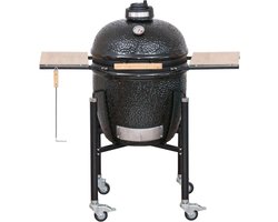 Monolith - kamado -Houtskoolbarbecue - Classic - Basic - zwart - met onderstel- 46 cm