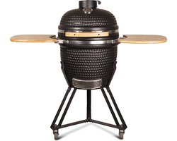 Patton Kamado Grill - Kamado 20" - Keramische barbecue -  Classic Black - Large - Compleet - Mat zwart