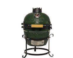 Patton Kamado Keramische Houtskoolbarbecue - 13" - Grilloppervlak Ø 28 cm - Inclusief Heatdeflector - Groen