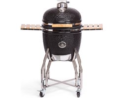 Yakiniku - Kamado - Large - 19Inch - Inclusief Onderstel En Zijtafels - Houtskool - Kamado Grill - 49cm Grilloppervlak